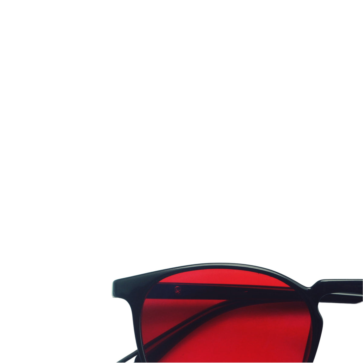 Hueban SR Prism, black round frame with red lens