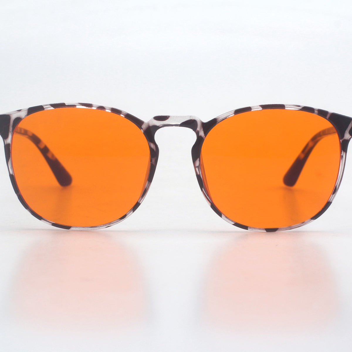 Hueban SR Nomad — tortoise round frame with amber lens